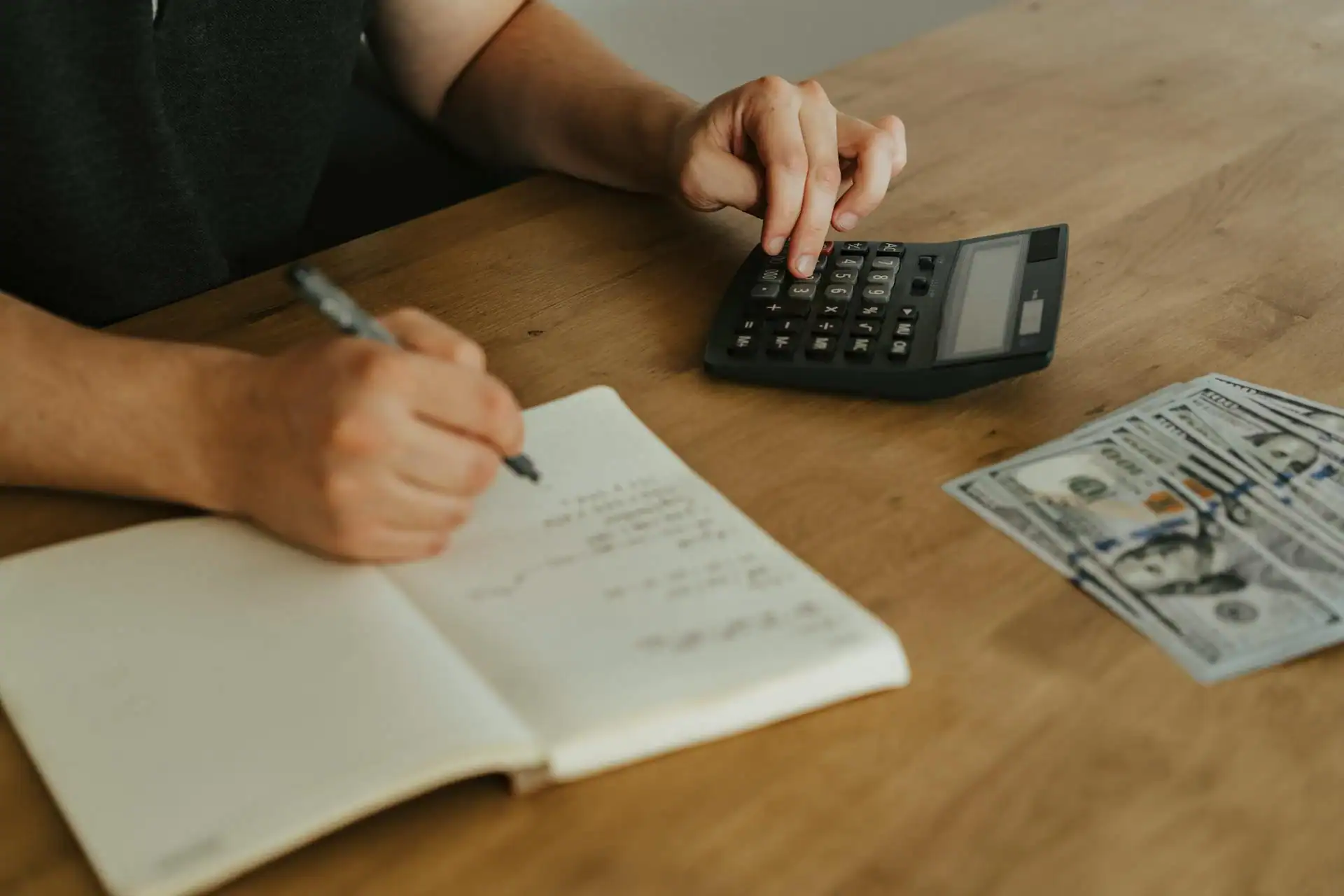 Financial planner desk